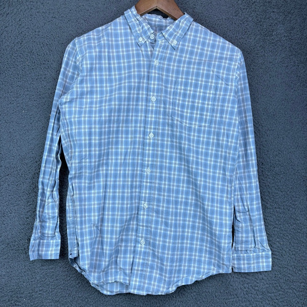 Hope & Henry Boys XL‎ Blue Plaid Long Sleeve Button Down Shirt